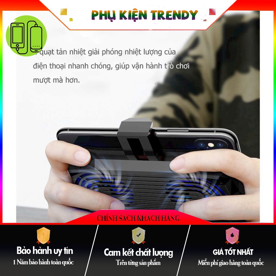 [HOT TREND] [ SIÊU PHẨM ] - TAY CẦM TẢN NHIỆT BASEUS GAMES - tích hợp pin dự phòng 2000 mAh. CHUẨN HÀNG AUTH