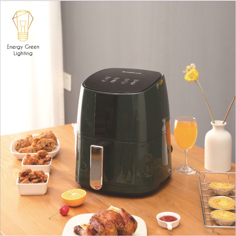 Nồi Chiên Không Dầu Energy Green Lighting Điện Tử ZG-KB02 4.6L 1400W - Loại Bỏ 80% Chất Béo, Chống Dính Hoàn Hảo