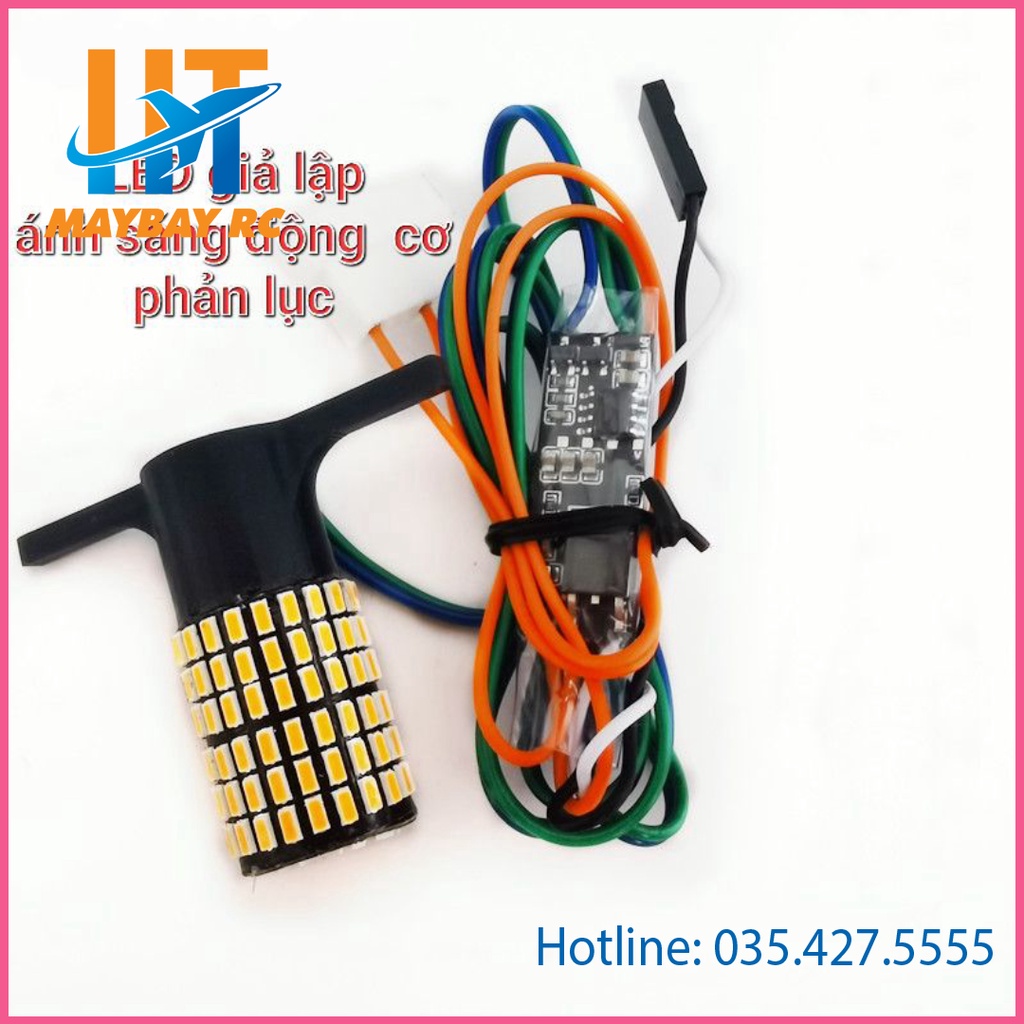 Bộ led giả lập ánh sáng động cơ phản lực cho máy bay điều khiển