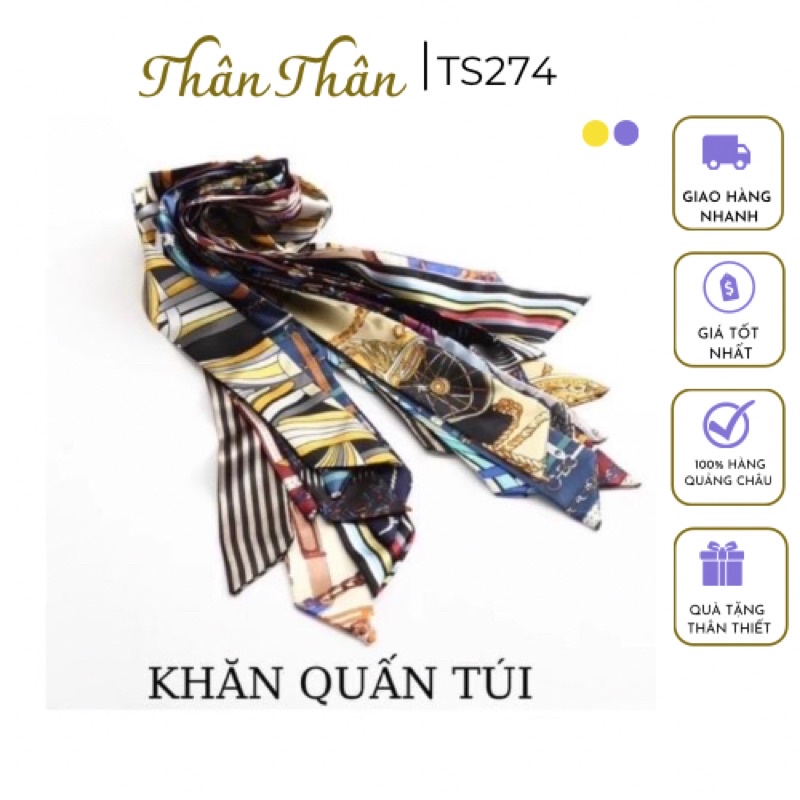 Khăn quấn trang trí túi xách