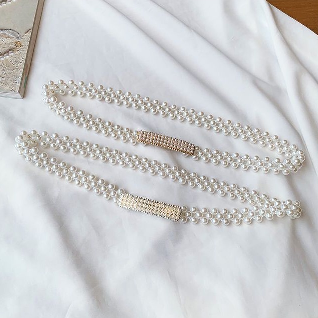 Thắt Lưng Chuỗi Hạt Ngọc Trai Cho Nữ