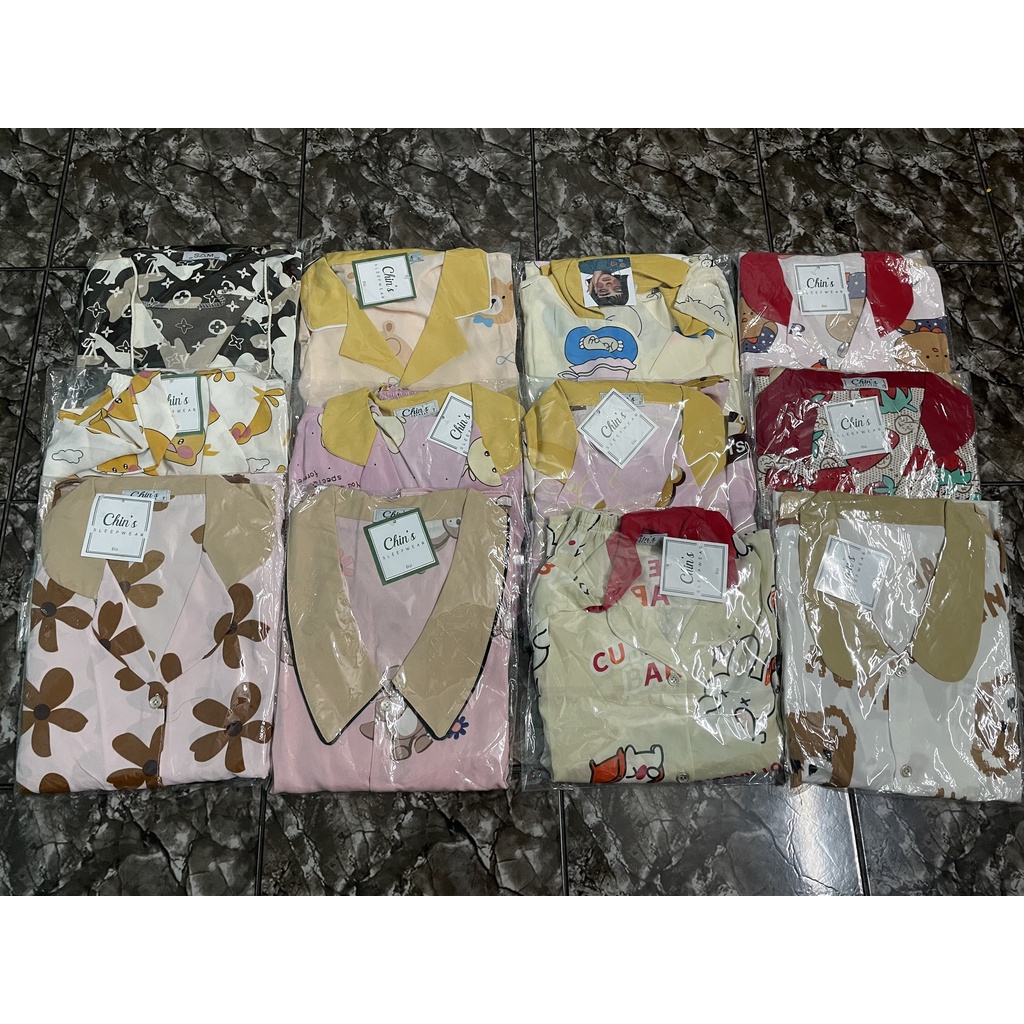 [ Hình Thật] Đồ Bộ Pijama Đùi Nữ Lụa hiệu Chin’s Mango