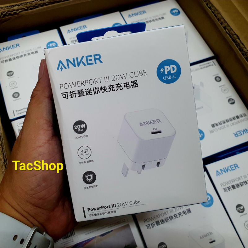 Cốc sạc nhanh PD Type-C 20W Anker Powerport III A2149 Chính Hãng - BH 12 Tháng