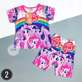 Bộ 3d ngựa pony cho bé gái