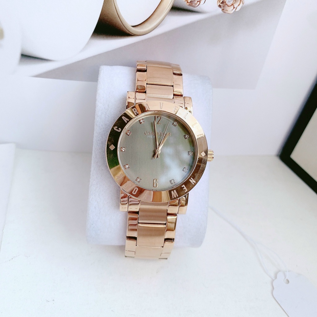 Đồng hồ nữ dây thép Caravelle New York 44L203