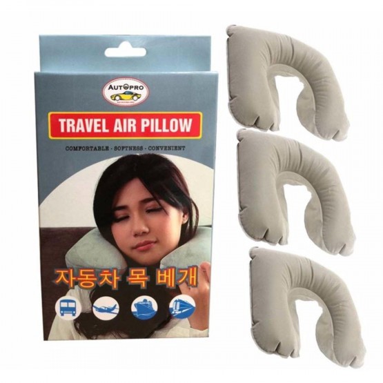 Gối đỡ cổ bơm hơi chữ U tiện ích trên xe, máy bay