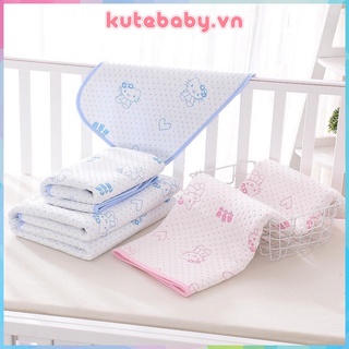 Lót lót chống thấm 4 lớp mềm mịn cho bé sơ sinh thay bỉm lót nôi kích thước 50x70cm