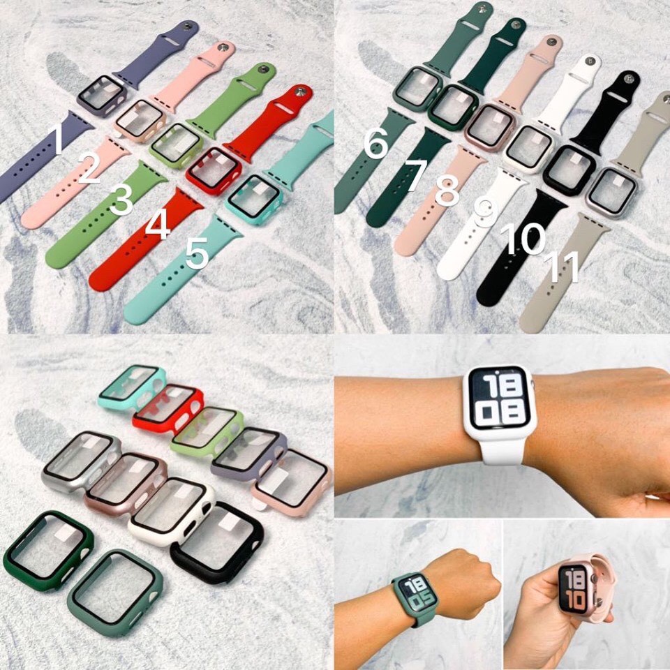 Dây Đeo Cao Su Apple Watch Ôm Tay dành cho Apple Watch Series 6/5/4/3/2/1