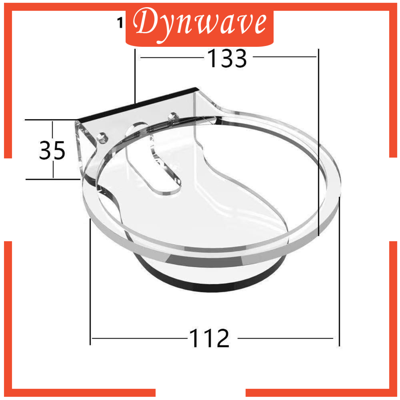 [DYNWAVE]Premium Clear Home Speaker Wall Mount Holder for Homepod Mini Wall Stand