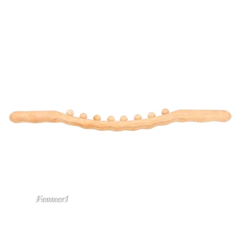 [Fenteer1] Con Lăn Gỗ Gua Sha Cầm Tay Chuyên Nghiệp Cho Eo Và Lưng