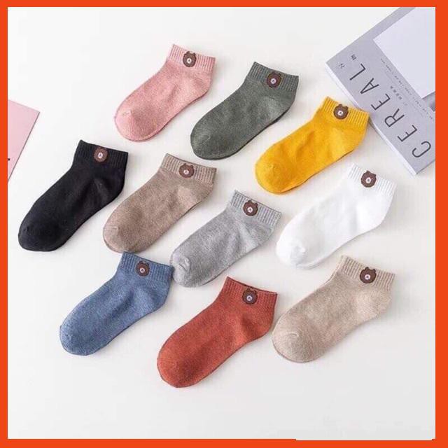 Combo 10 Đôi Tất Gấu Cho Nữ