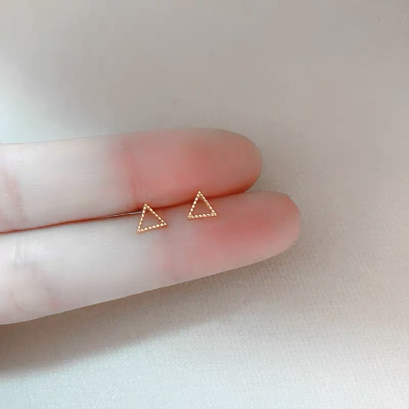 Bông Tai Mạ Bạc 925 Thiết Kế Đơn Giản Phong Cách Mới Cho Nữ