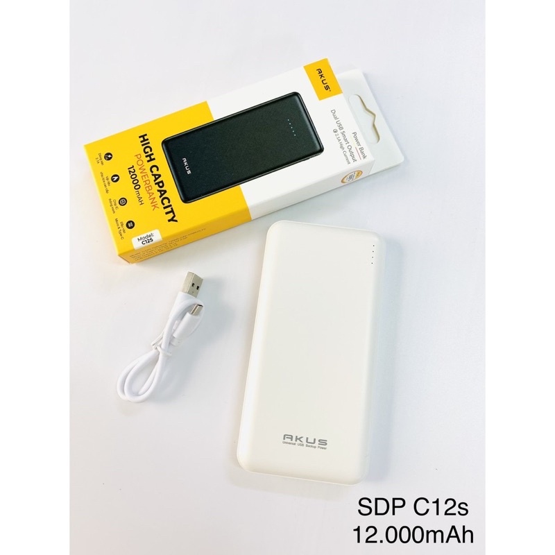 Pin dự phòng Akus 12.000 mAh - C12s