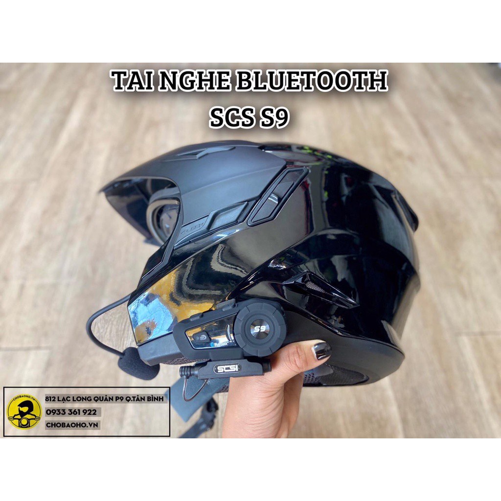 [Chính Hãng] TAI NGHE BLUETOOTH SCS S9 GẮN NÓN BẢO HIỂM