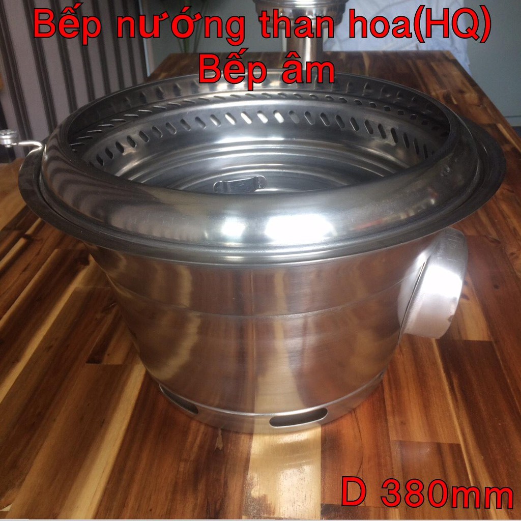 BẾP NƯỚNG THAN HOA không khói inox 304 HÀN QUỐC HQ01 Bếp Hút Âm Bàn