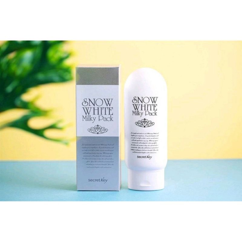 kem tắm trắng secret key snow white milky pack dưỡng da trắng sáng mềm mượt