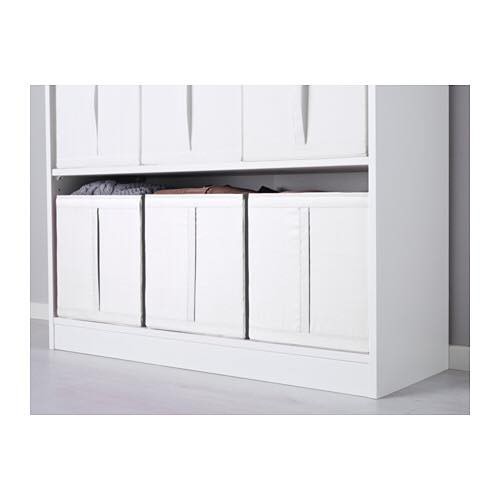 Bộ 3 hộp vải đựng đồ IKEA SKUBB - Trắng