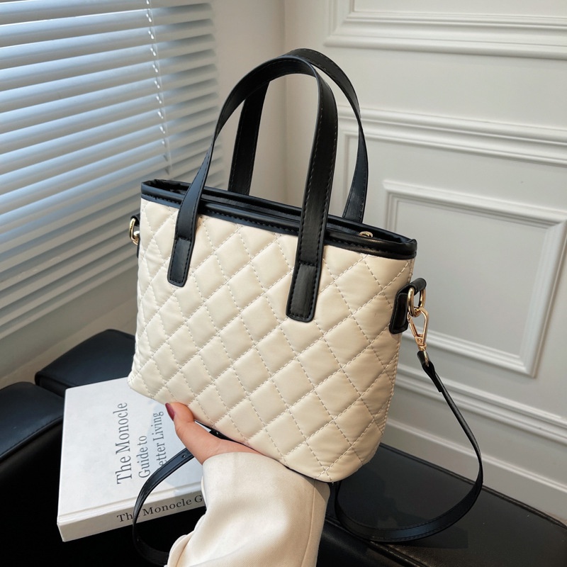 Túi đeo chéo IELGY kiểu xô kim cương cổ điển thời trang cho nữ