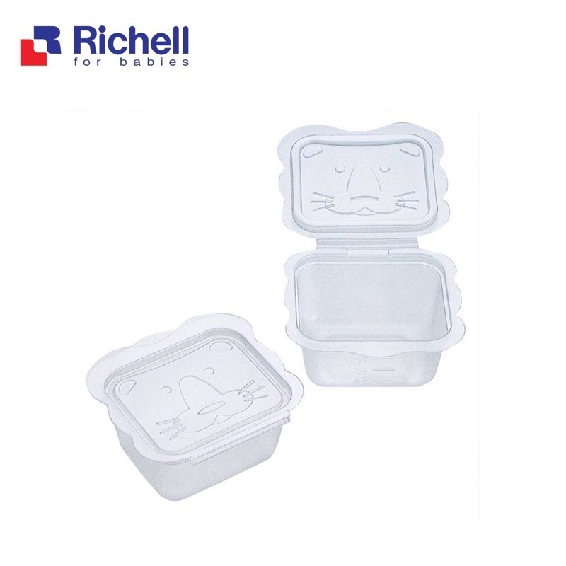Set hộp chia thức ăn dặm Richell chính hãng, hộp trữ đông đồ ăn dặm, dashi cho bé SAMI KIDS