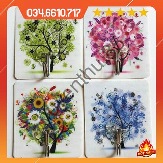 Combo 5 móc dán tường hình 3D siêu chịu lực