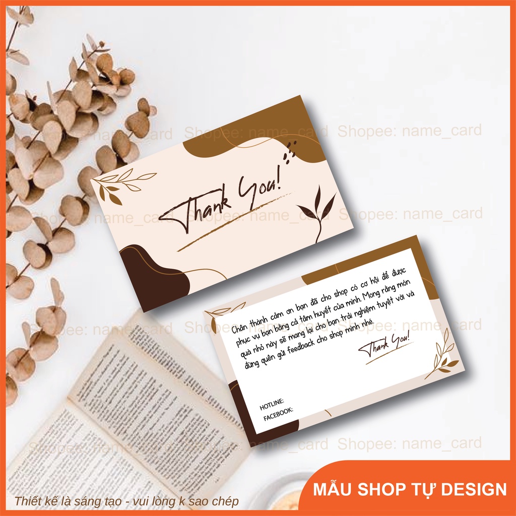 Card visit card cảm ơn khách hàng thank you card rẻ đẹp