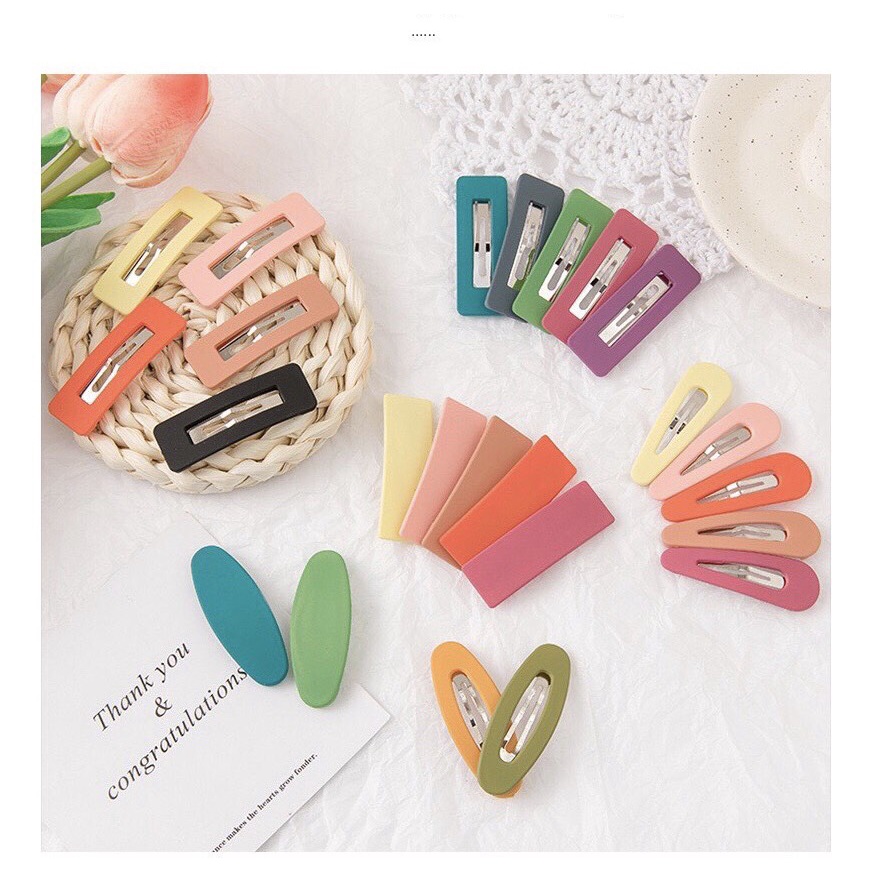 Kẹp tóc, ghim tóc màu lì nhiều mẫu
