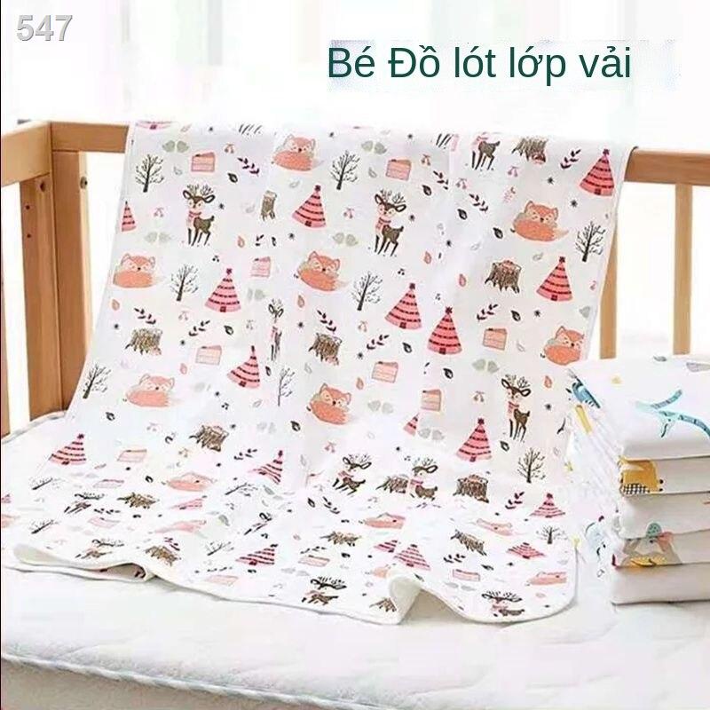 【thanh lý kho】Bộ khăn trải giường cho sản phẩm sơ sinh cực lớn bằng vải cotton loại A dành trẻ em, không thấm nước, có