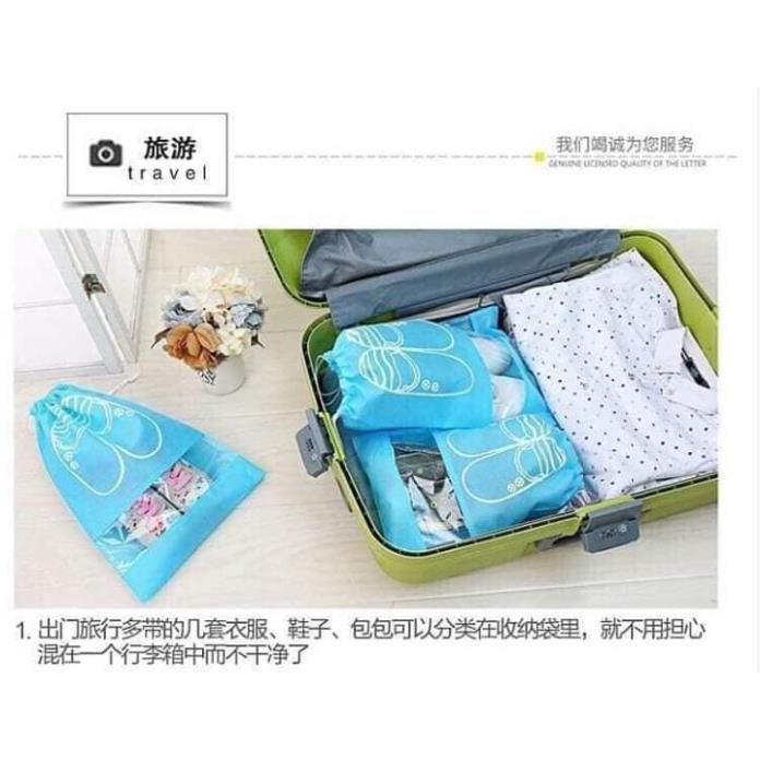 Túi đựng giày du lịch họa tiết chống bụi bẩn tiện dụng ( tuyển khách sỉ)