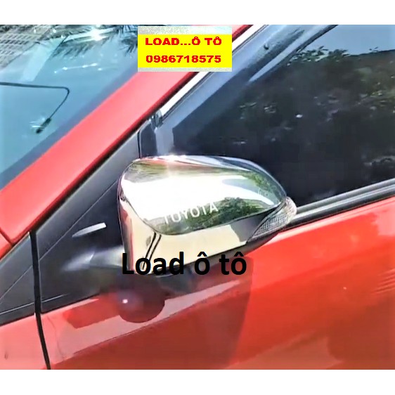 Bộ 02 Ốp Gương Chiếu Hậu Xe Toyota Yaris 2019-2021 Nhựa ABS Mạ Crom Sáng Bóng