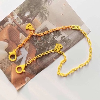 Dây xích đeo khẩu trang hai màu phô mai