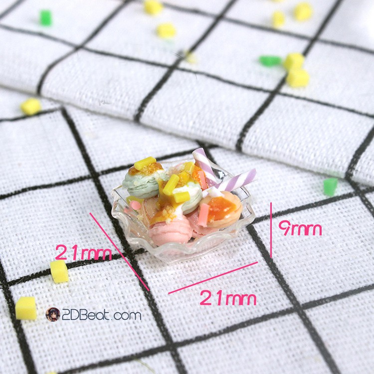 Phụ kiện mô hình Mini Doll Figure 1:6 Món Ăn Tráng Miệng