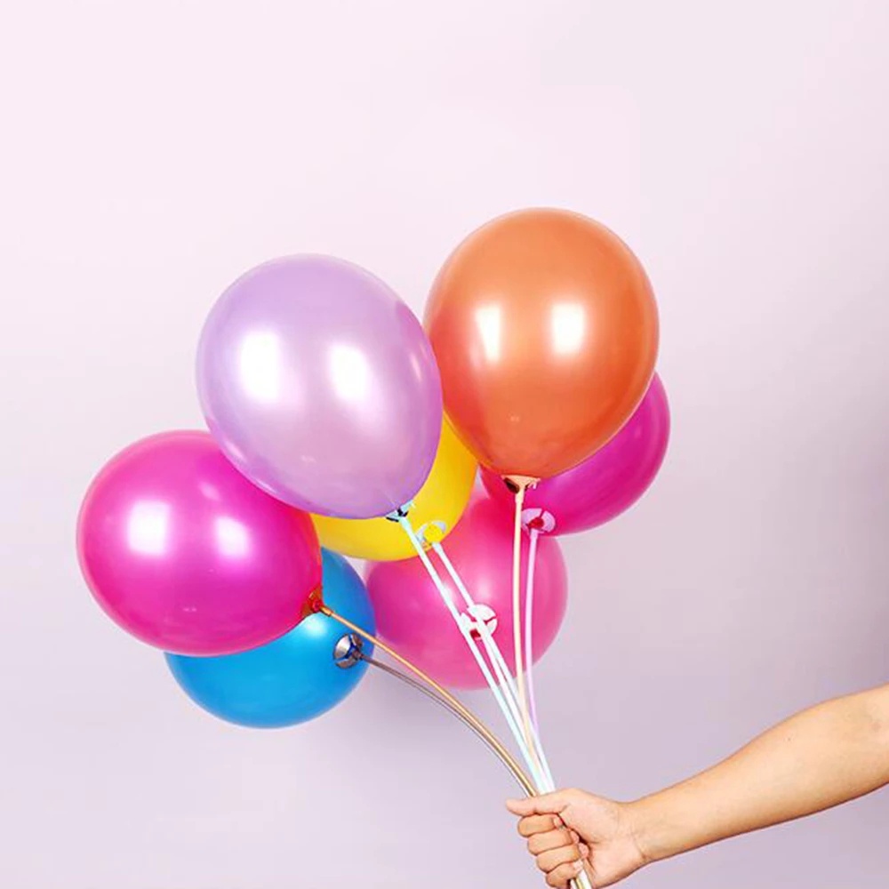 Bộ 10 que đỡ bong bóng nhiều màu sắc tiện dụng xinh xắn