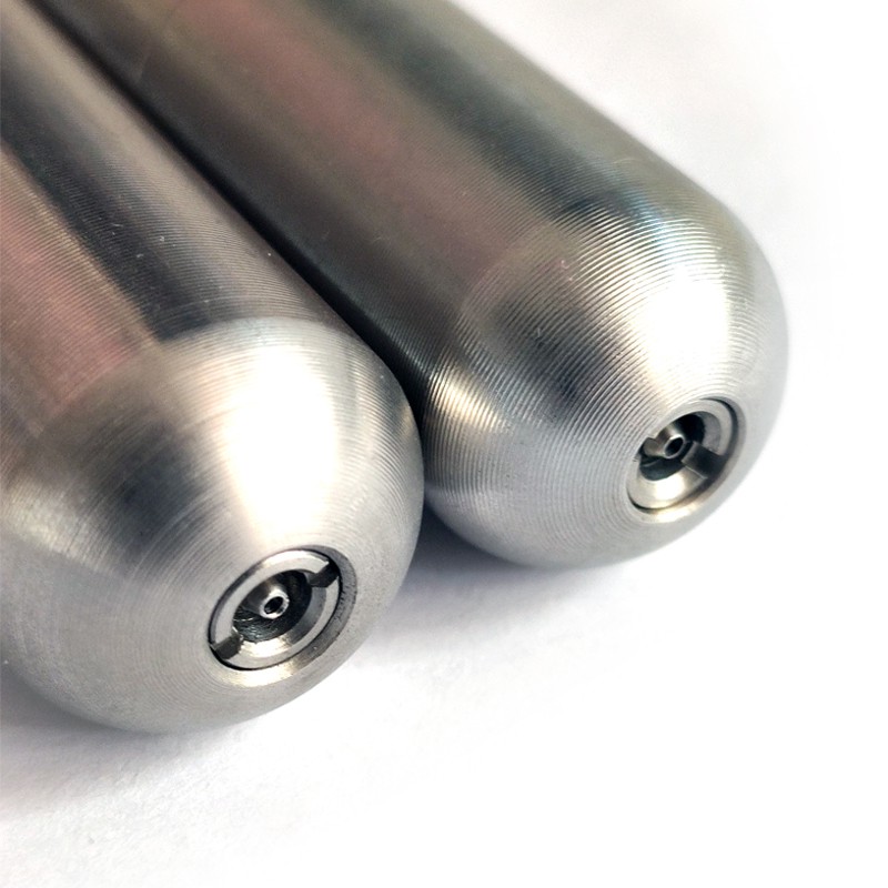 Xi lanh khí có thể nạp lại bằng thép không gỉ Các thông số kỹ thuật khác nhau