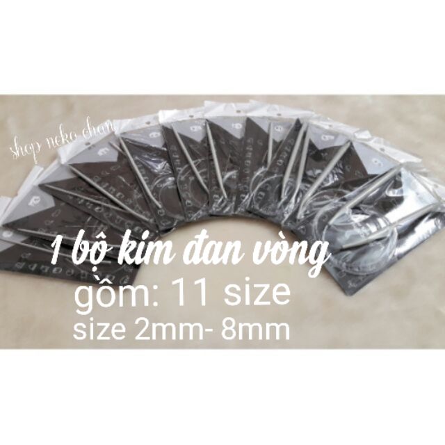 Bộ kim đan vòng 11size