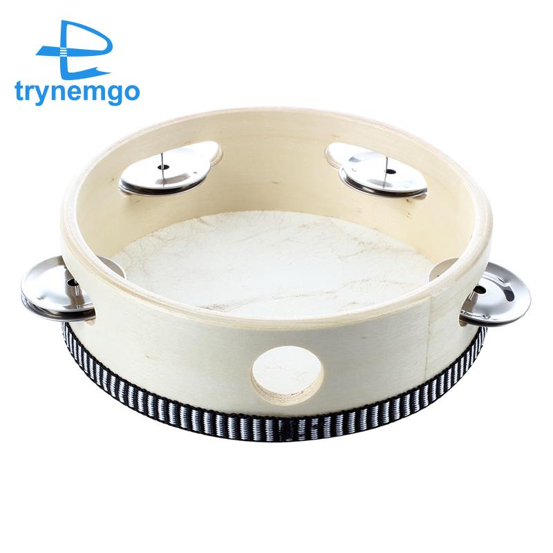 6&quot; Musical Tambourine Tamborine Drum Round Percussion Gift for KTV Party