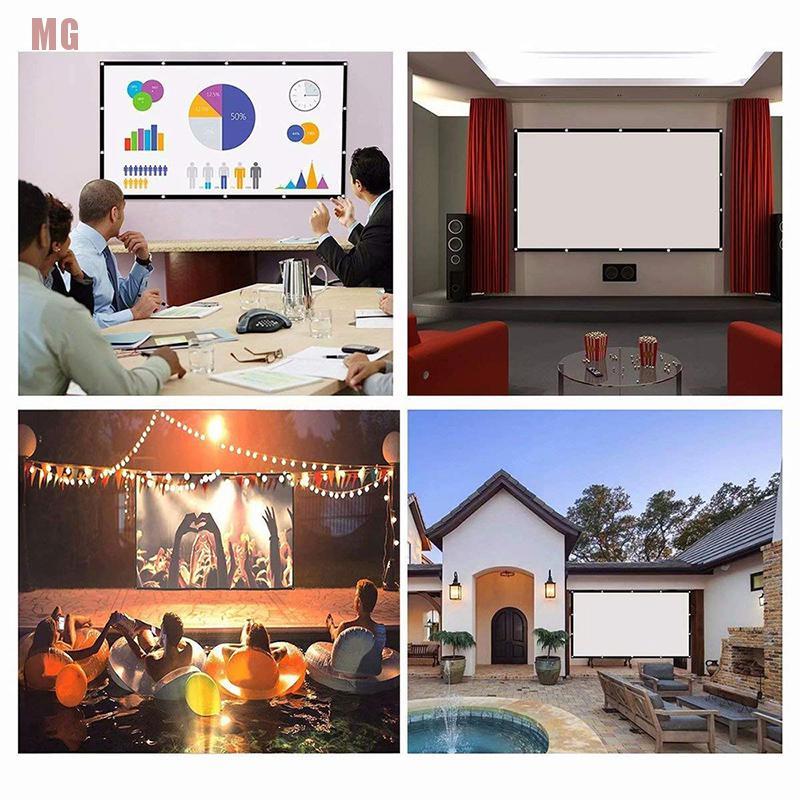 Màn Hình Máy Chiếu 100 Inch Chống Tia Sáng Gấp Gọn Tiện Lợi