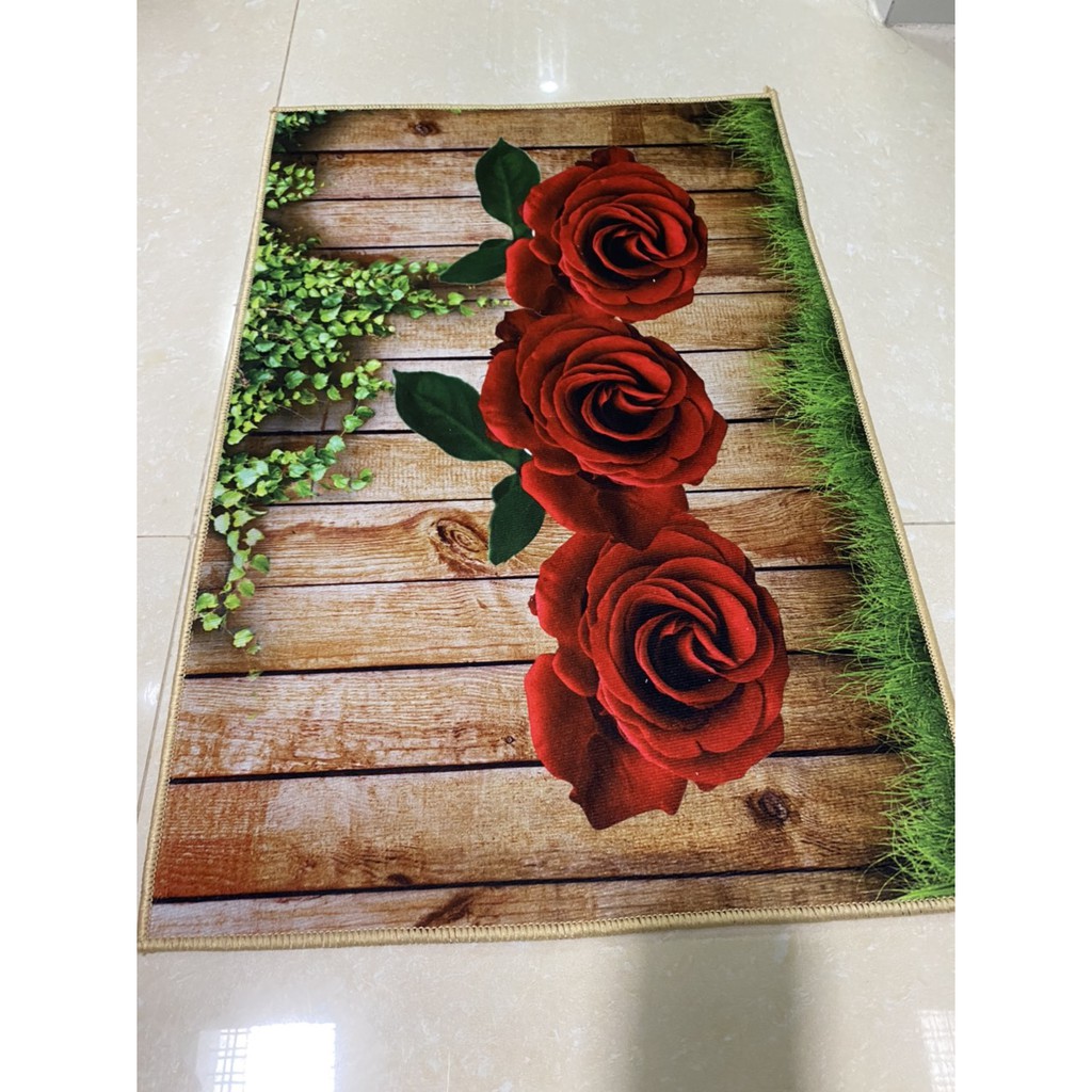 Thảm Lau Chân 3D Chống Trơn Trượt 40x60CM