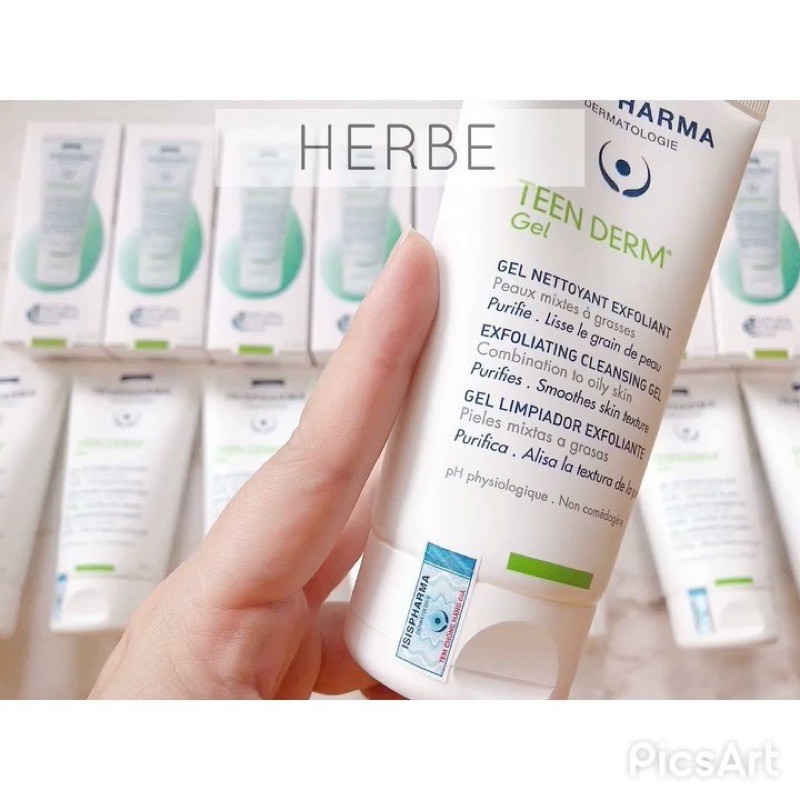GEL RỬA MẶT CHO DA MỤN ISIS PHARMA TEEN DERM GEL