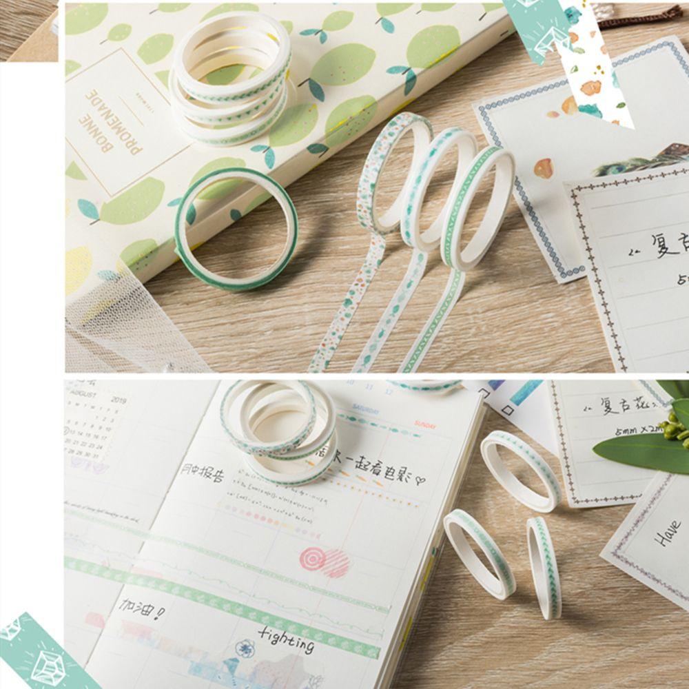 10 Cuộn Băng Keo Dán Trang Trí Sổ Lưu Niệm