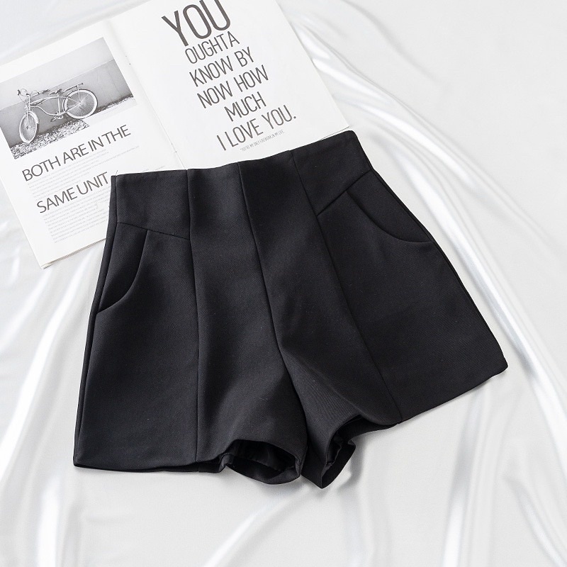 Quần short nữ , quần đùi nữ cạp cao chân dài miên man Linstore thiết kế