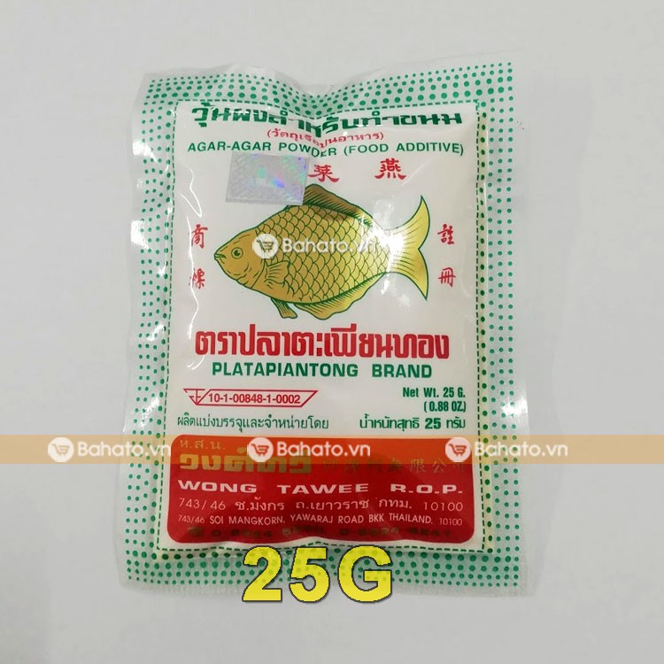 Bột rau câu con cá vàng Thái Lan (40 gói 25g) 1kg