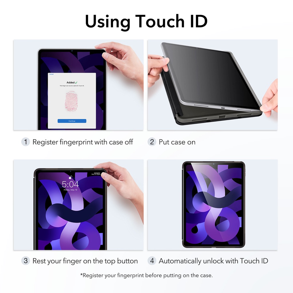 Bao Da Máy Tính Bảng ESR Cho iPad 8th/ iPad Air 4/iPad Pro 12.9 /11(2020) iPad Pro 2020
