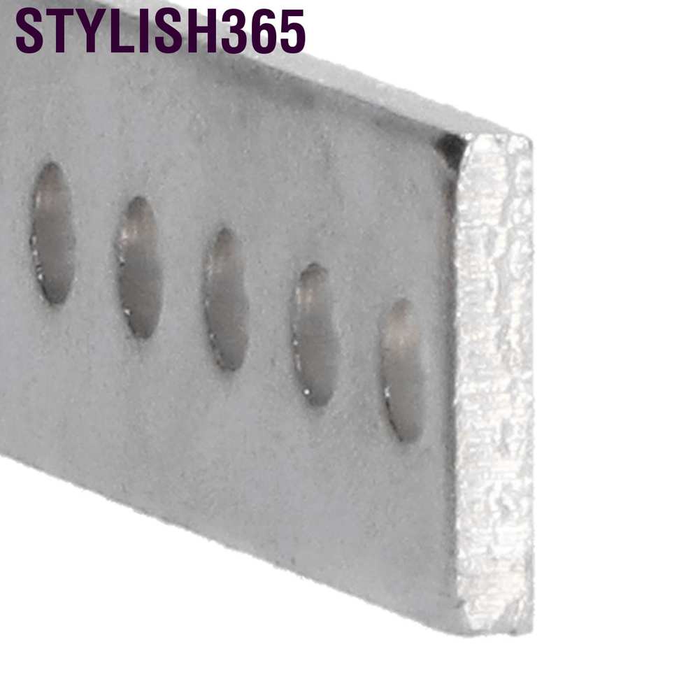 Stylish365 20Pcs Flat Bracket Galvanized Steel High Strength Bending Resistant Metal Mending Plates Straight Braces