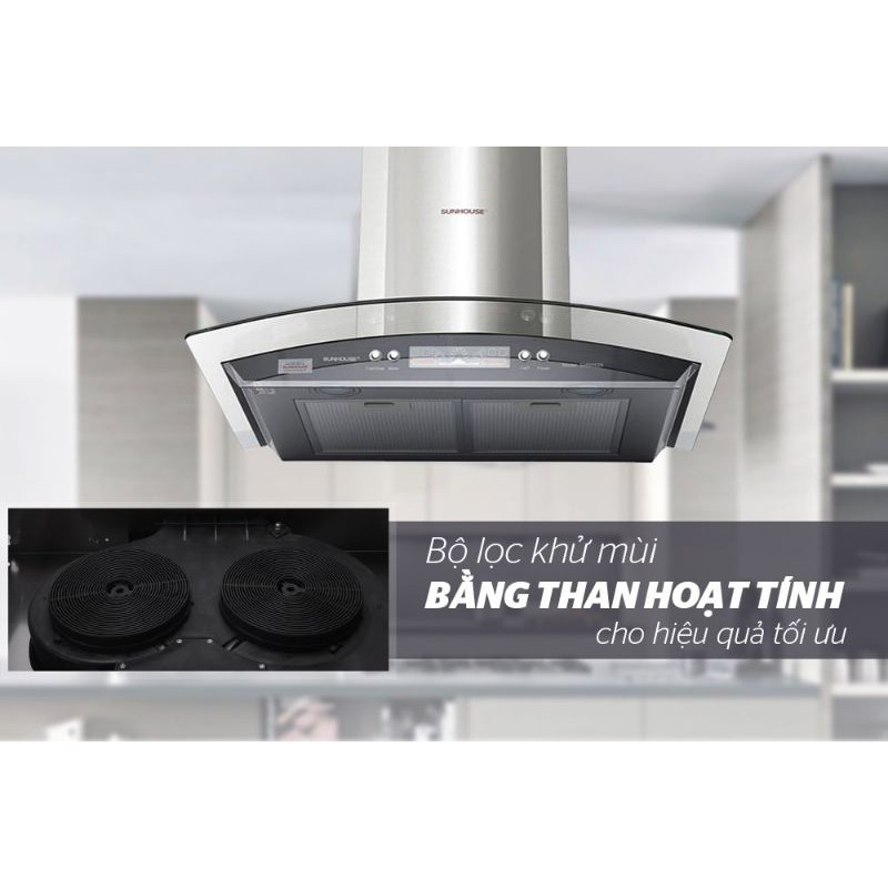 Máy Khử Mùi Kính Cong Cao Cấp SUNHOUSE SHB6626