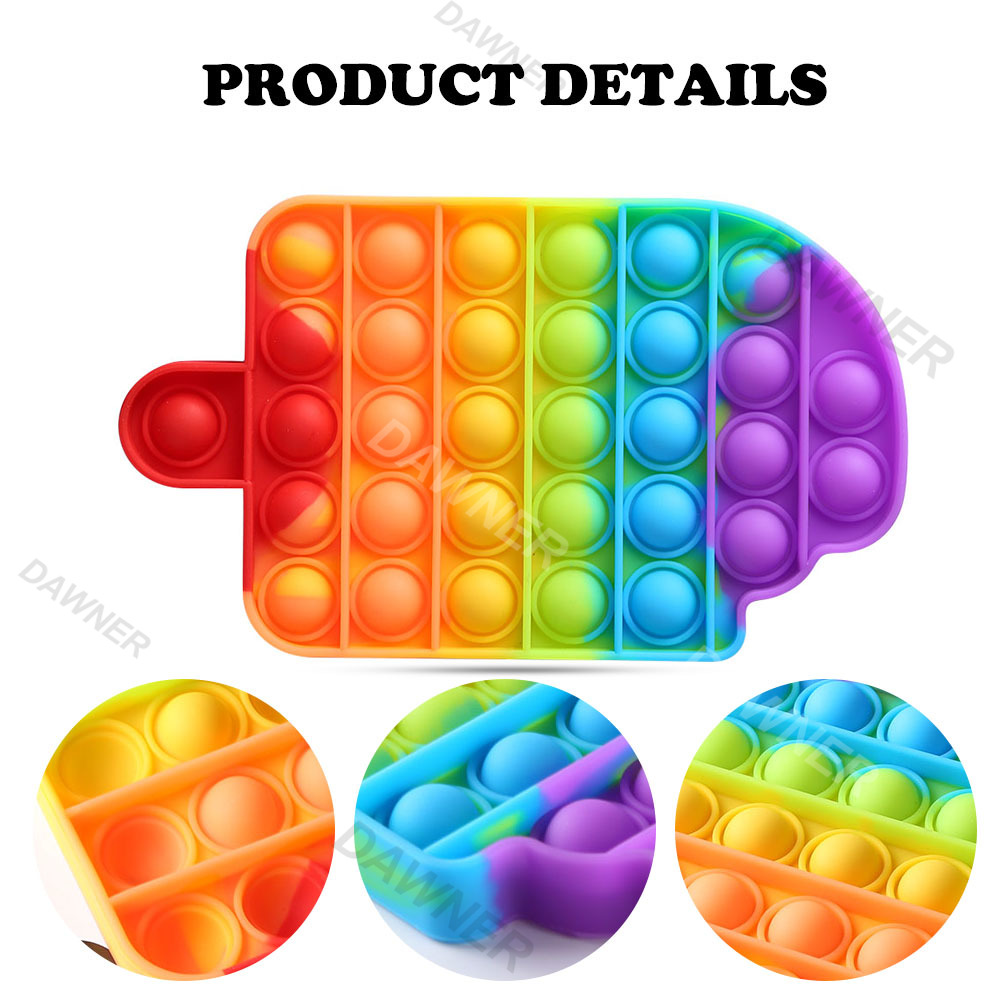 Đồ chơi bóp bong bóng giảm căng thẳng bằng silicon nhiều kiểu dáng độc đáo Pop It