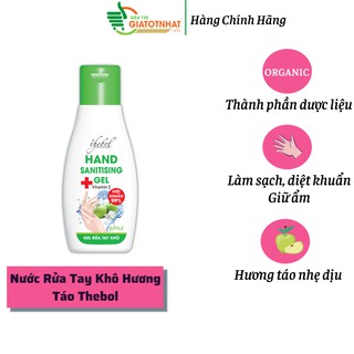 Combo 10 chai nước rửa tay khô diệt khuẩn hương táo Thebol 100ml