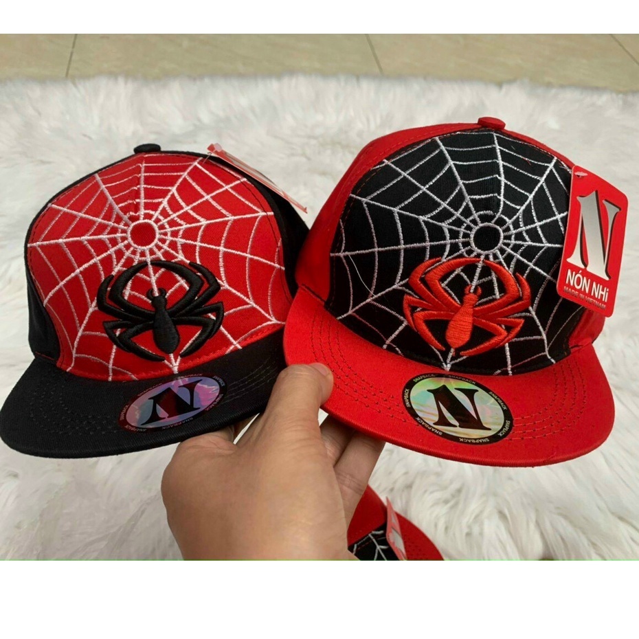 NÓN HIPHOP NÓN SIÊU NHÂN NHỆN SPIDERMAN CHO BÉ TRAI TỪ 4 - 8 TUỔI