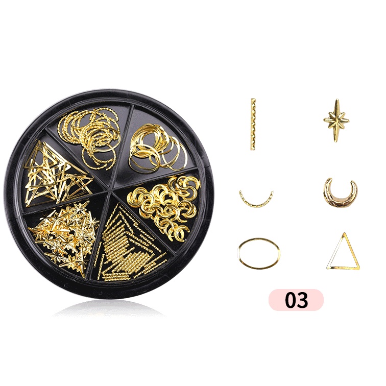 set charm trang trí nail