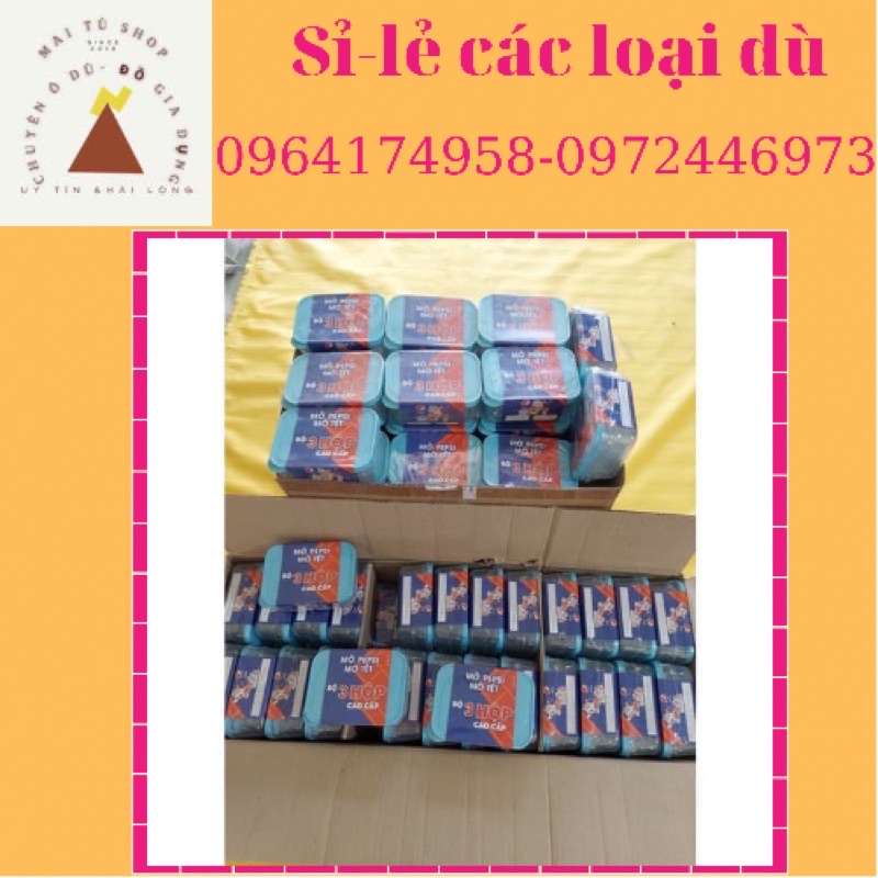 Bộ 3 Hộp Nhựa Đựng Thực Phẩm Hkm Pepsi 3 Hộp Siêu Ưu Đãi