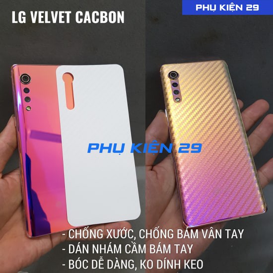 Dán lưng 3D chống xước vân Cacbon - Carbon